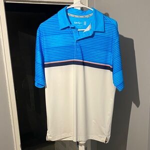 Walter Hagen Blue and White Polo Shirt